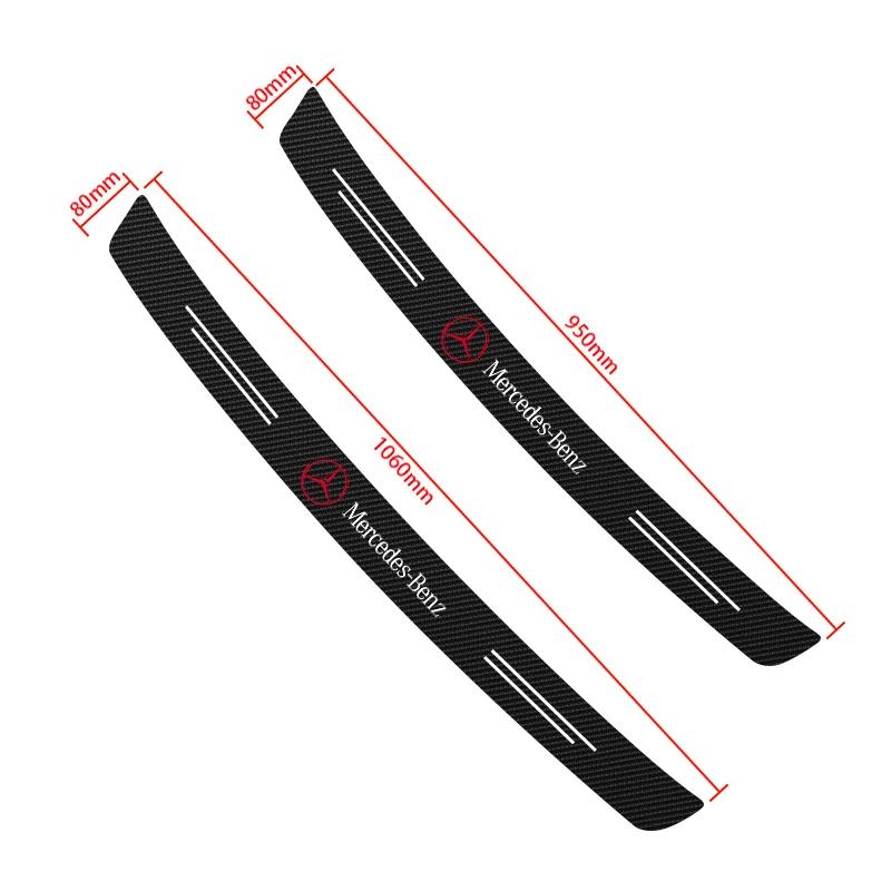 Protezione Paracolpi Posteriore Adesivo per Bagagliaio Auto in Fibra di Carbonio Per Mercedes Benz W212 W213 W205 W177 W247 W176 X253 ecc.
