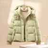 Women's Short Cotton Jacket 2025: Winter Korean Style Loose Stand Collar Down Coat, Thickened and Versatile Outerwear.