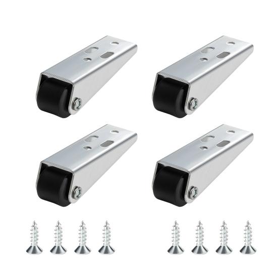 Yousheng 4/8Pcs Vertical Track Roller Wheel, Load-Bearing Anti-Sag Sliding Door Bottom Rollers, Heavy Duty Sliding Door Bottom Guide for Wardrobe