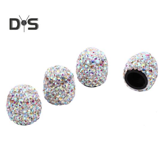 

4 шт., блестящие крышки клапанов для шин, декор со стразами, простая установка, универсальные крышки клапанов для автомобиля, грузовика, мотоцикла, велосипеда, автомобиля