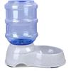 Haustier-Wasserspender-Station - 1 Gallone Nachfüllbarer Haustier-Wassertränker für Hund Katze Tier Automatischer Schwerkraft-Wasserspender Flasche Schale Schüssel Ständer