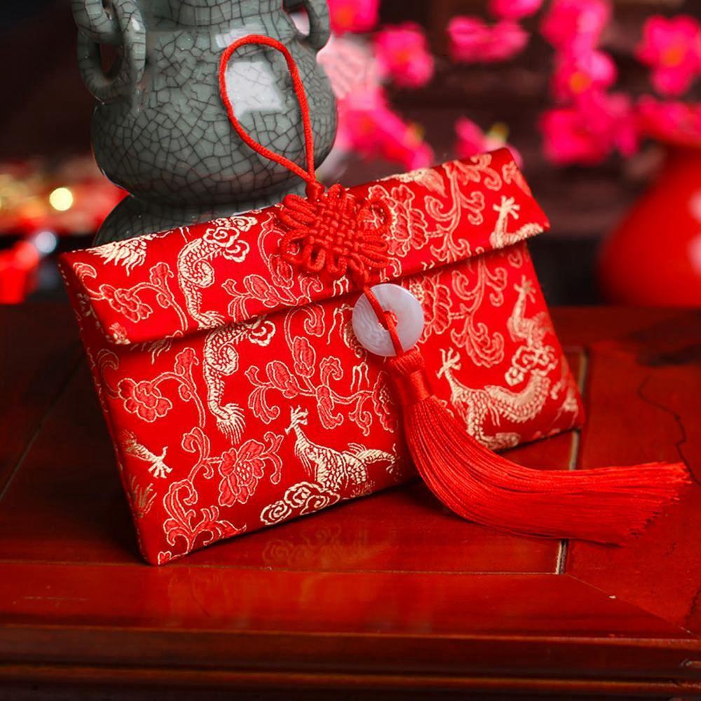 Party Gift Best Wishes Wedding Birthday Chinese Wedding Red Packets Money Bags Red Envelope HongBao