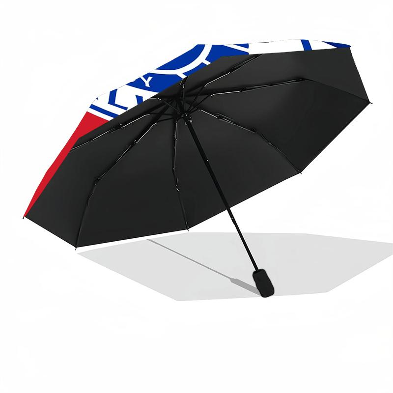 1pc Sturdy 8-Bone Auto Umbrella, Rangers FC Umbrella, Digital Printed, Foldable Umbrella for On-the-Go Outdoor Use