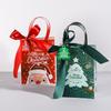 Santa Claus Christmas Gift PVC Tote Bag - Square Souvenir & Apple Packaging for Christmas Eve