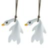 2Pieces Roast Duck Figurine with Intricate Details and Color Variation Duck Keyring Pendant Plastic Texture for Bag