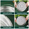 22.5/25.5Cm Stainless Steel Food Steamer Basket Pressure Cooker Steamer Basket With Handle Steaming Grid Drainer Cooking Utensil