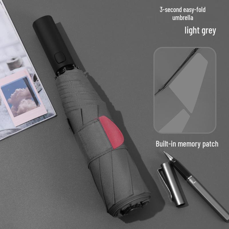 Black Magic Auto-Close Memory Umbrella: Compact, Foldable, Ideal for Business and Gifts
