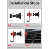 Car Phone Holder Car Air Vent Mount Holder for 4.7-6.7in Device Auto Clamping Phone Stand 360 Degree Rotating Bracket