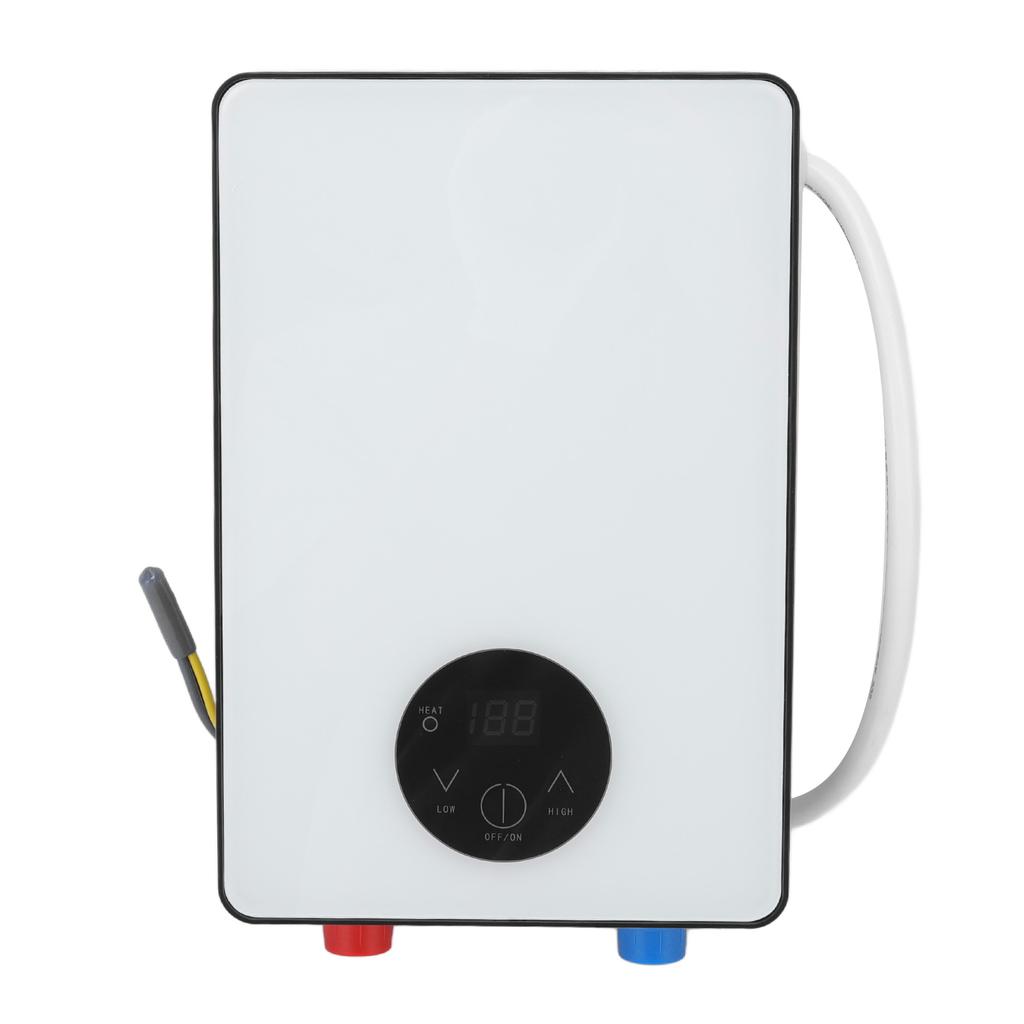6500W Instant Tankless Electric Mini Water Heater Digital Touch Screen Smart Thermostat Water
