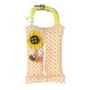 Pink Plaid Fabric Tissue Box Portable Hanging Tissue Case Living Room Container Home Car Towel Napkin Papers Bag Home Decoration