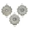 Filigree Diamond Shaped Connectors Ornate Multi Loop Links For Jewelry