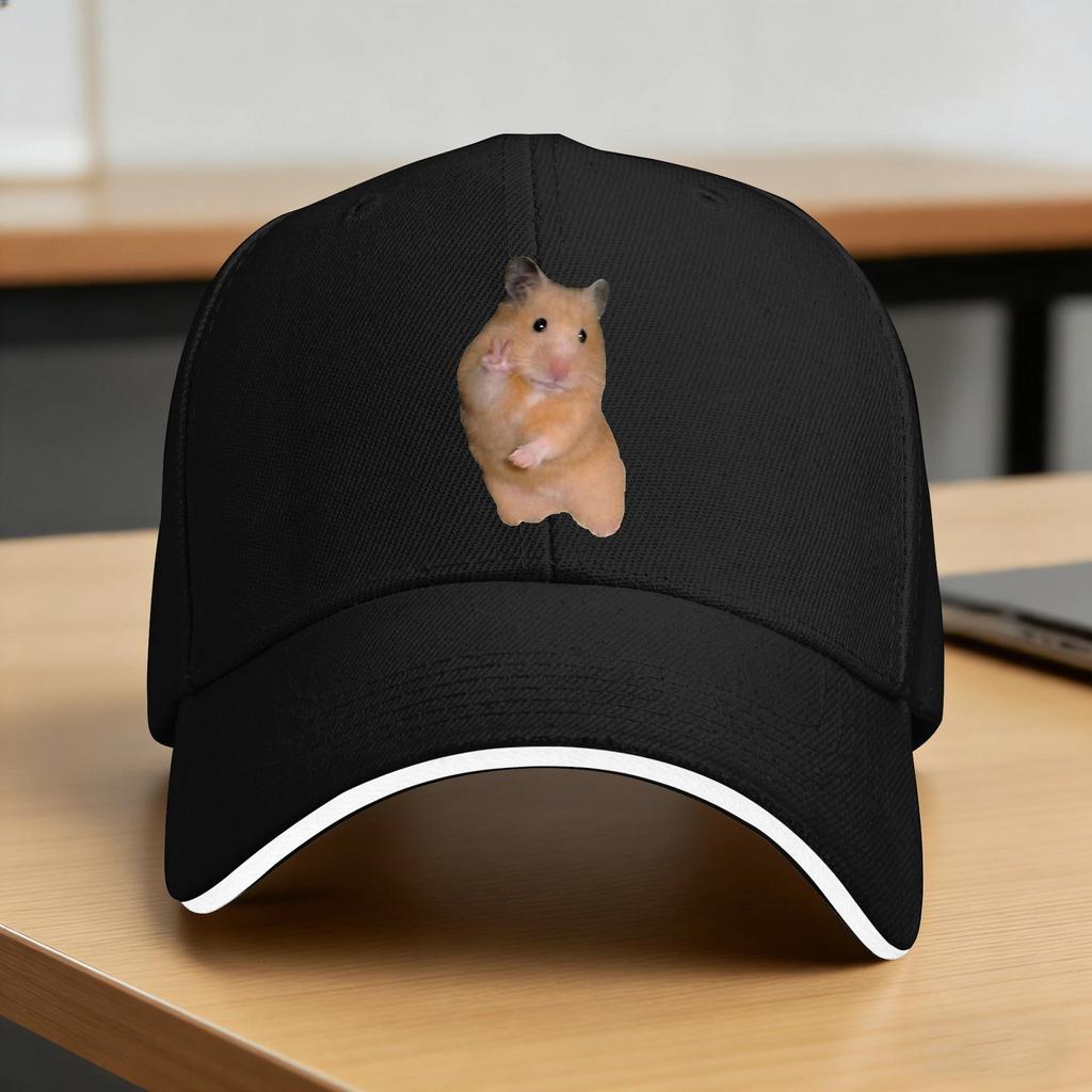 Cute Hamster MeMe Sun Baseball Cap Spring FeUnisex Unisex Design Trucker Hat Sunscreen yk Cute Outdoor Sports Baseball Caps