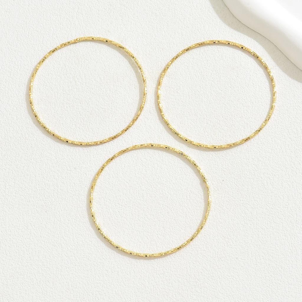 ins Xiaoxiangfeng Fashion OL Women's Multi-layer Bracelet 18K Electroplating Alloy Niche Design Bracelet Plain Ring Bracelet