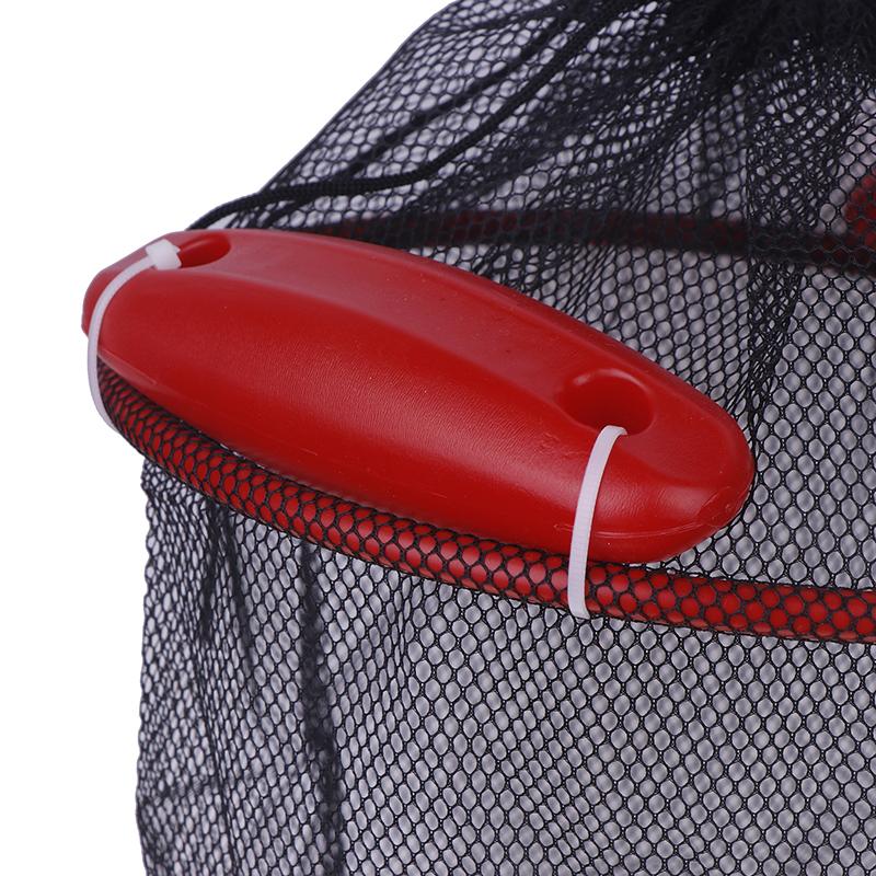 Portable Mesh Crab Fishing Net Crayfish Lobster Shrimp Trap Foldable Fish Cage Woven Fish Basket Network Trap Cage Tackle