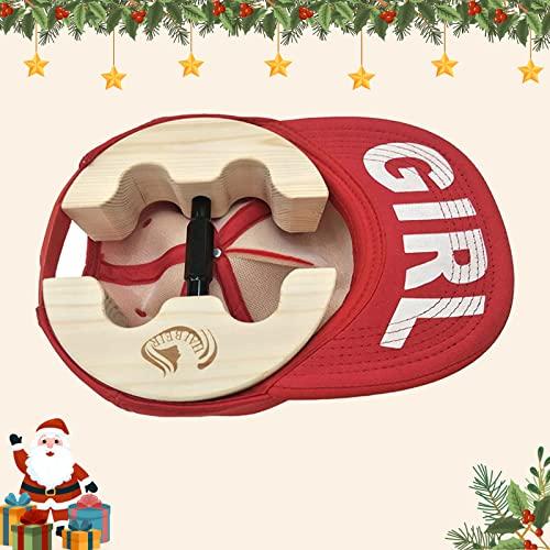 HAIBEIR Hat Stretcher, Hat Jack with Adjustable Turnbuckle, Fits All Adult Hat Sizes - Heavy Duty - Simple and Easy To Use (Black)