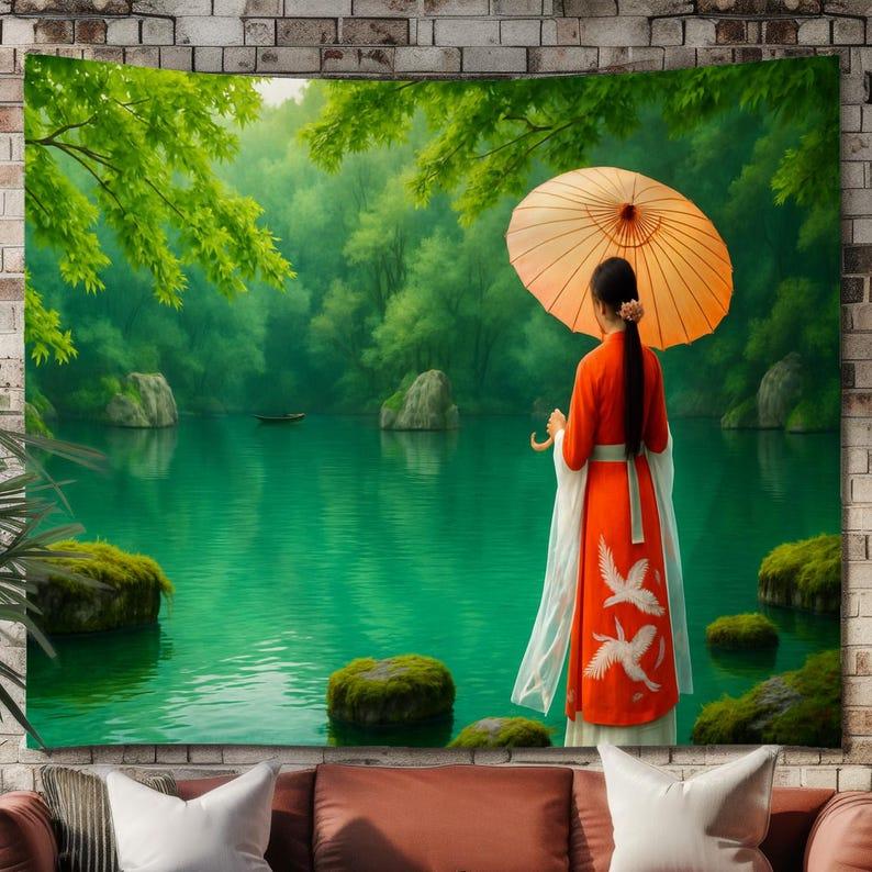 lake tapestry 75x100 чёрный