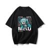 Diva Miku Hatsune Baumwoll-Kurzarm Herren Oversize T-Shirt für Teenager