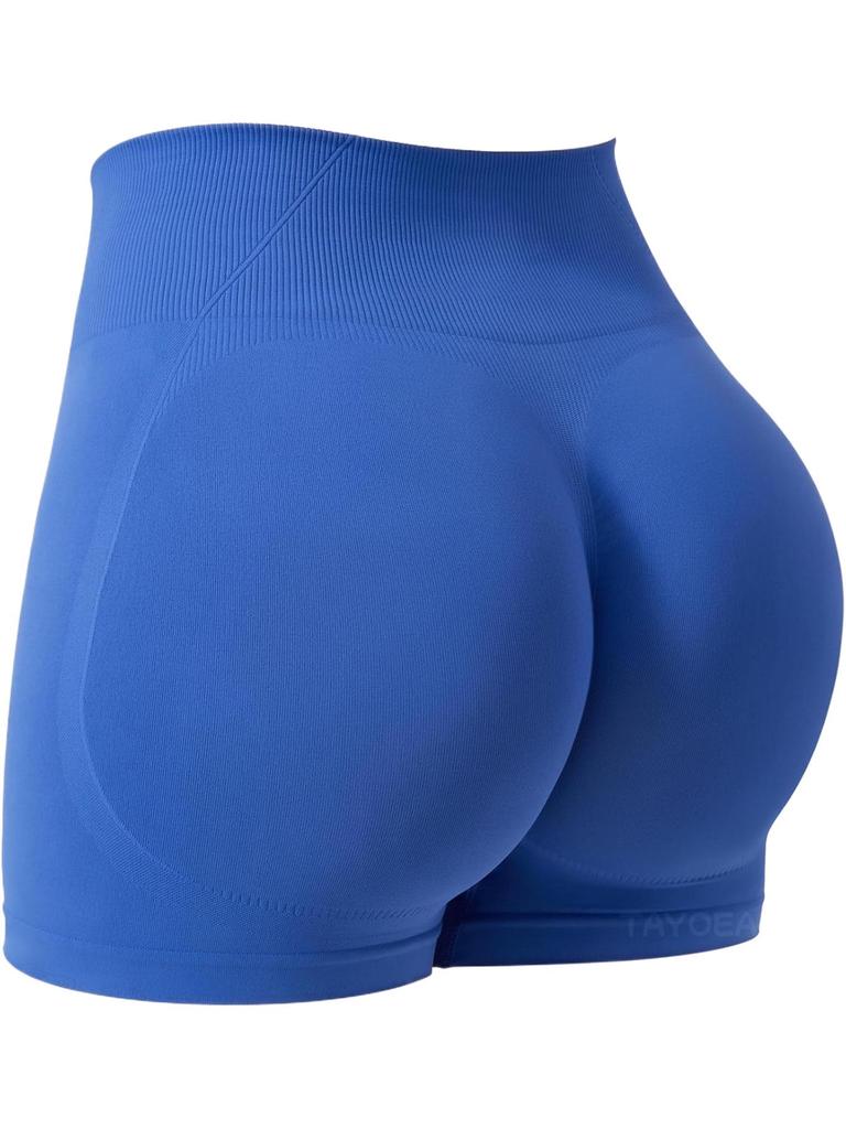 European-American Seamless High-Waist Tummy Control Yoga Shorts - Butt Lift, Sexy, Three-Quarter Length for Running & Fitness Women