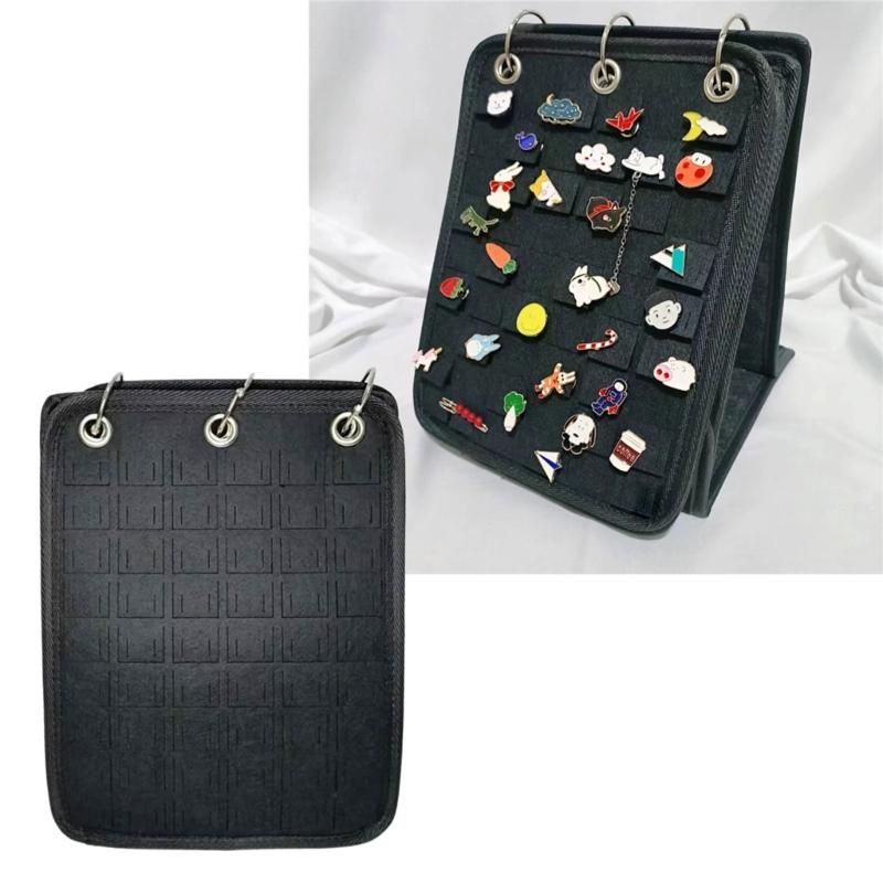 Fashionable Felt Jewelry Organizers Books Portable Travel Earring Necklace Rings Storage Case Jewelry Accessory