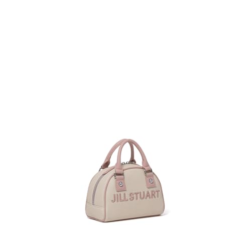 Jill Stuart Mini Boston Bag with Brand Logo, Daily Casual, Pink, Women's JSLH5AB2