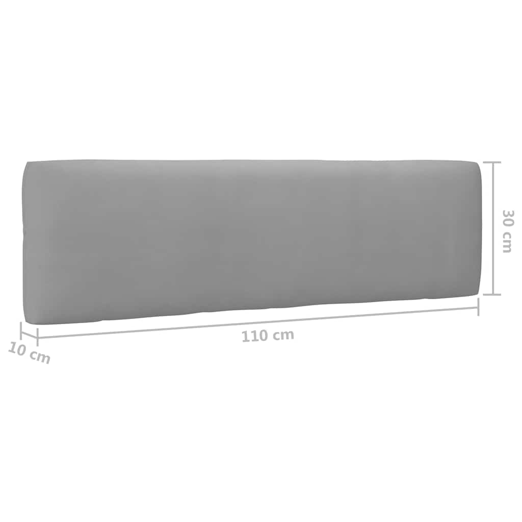 Garden Pallet Middle Sofa Black Impregnated Pine Wood