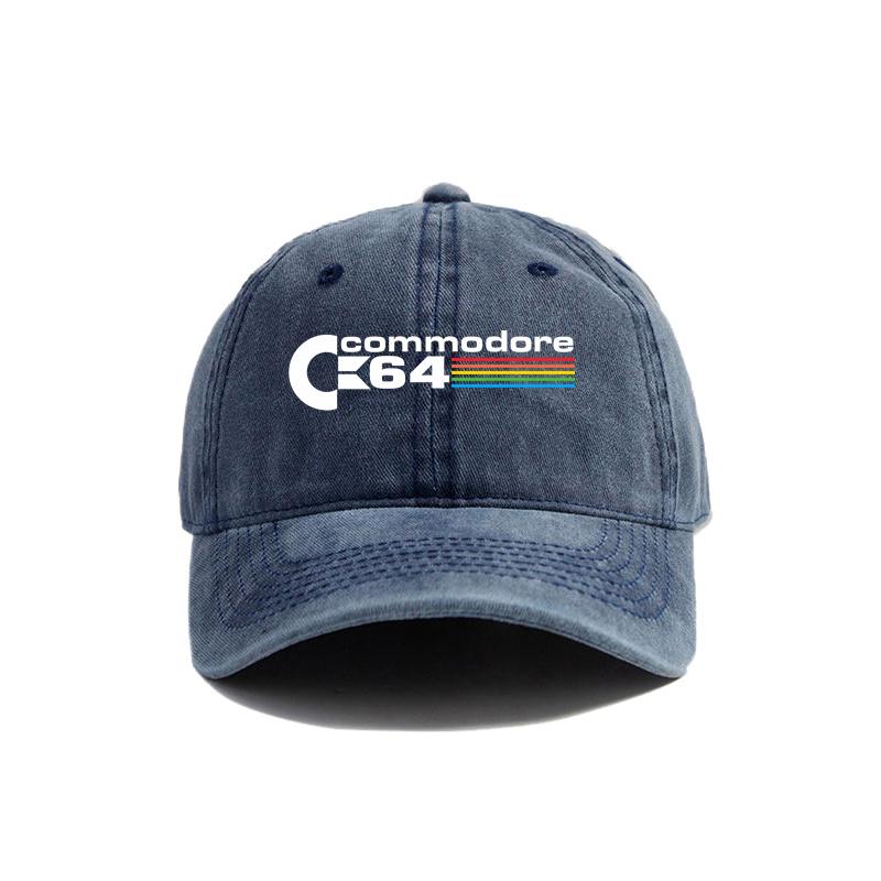 Cappellino da Baseball Commodore 64 Estivo Usurato Cappellini da Papà Unisex per Esterno Regolabili in Cotone