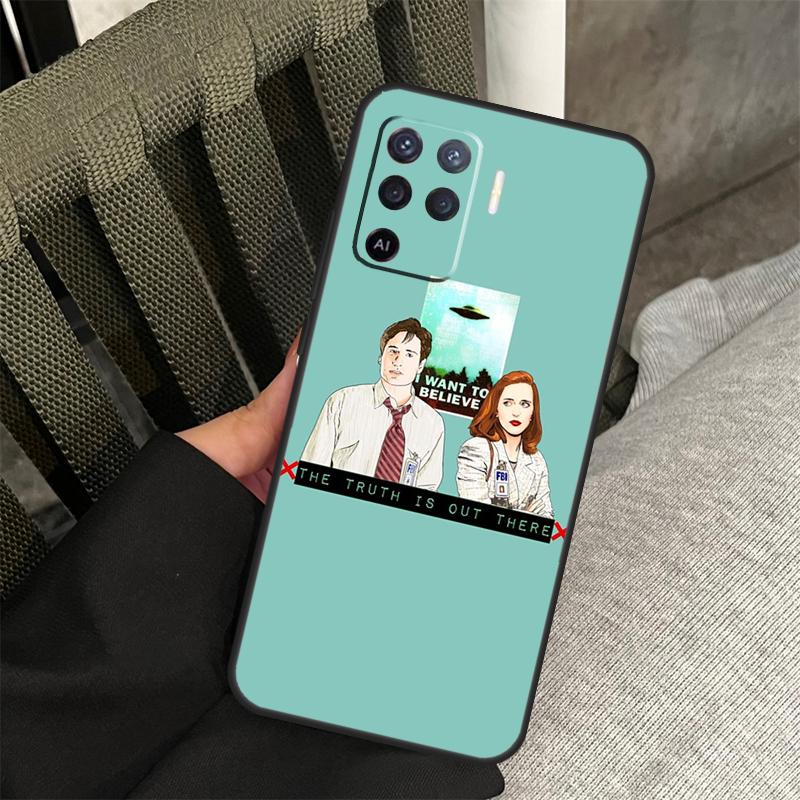 The X Files I want to Believe Case For Oppo A78 A98 A80 A40 A60 A18 A38 A58 A15 A17 A77 A74 A94 A54 A57S A16 A76 A96 Cover
