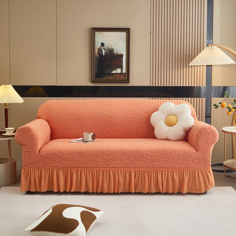 Jacquard Velvet Sofa Cover Protector Elastic Full Coverage Universal Set Thickened All Season