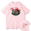 Bladee The Fool Drain Gang Music Album Double Sided Print Tshirts Men Women Hip Hop Casual Tshirt Man Rock T Shirt Streetwear