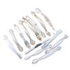 Modern Nordic Cabinet Handles White Amber Aluminum Alloy Black Drawer Pulls For Furniture Door Knocker