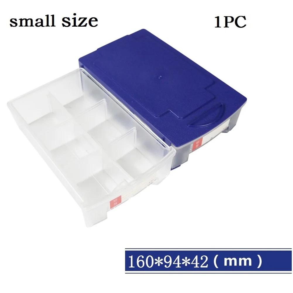 1pcs Stackable Plastic Hardware Parts Storage Boxes Component Screws Tools Box Combined Cabinet Rack Drawer Case Box