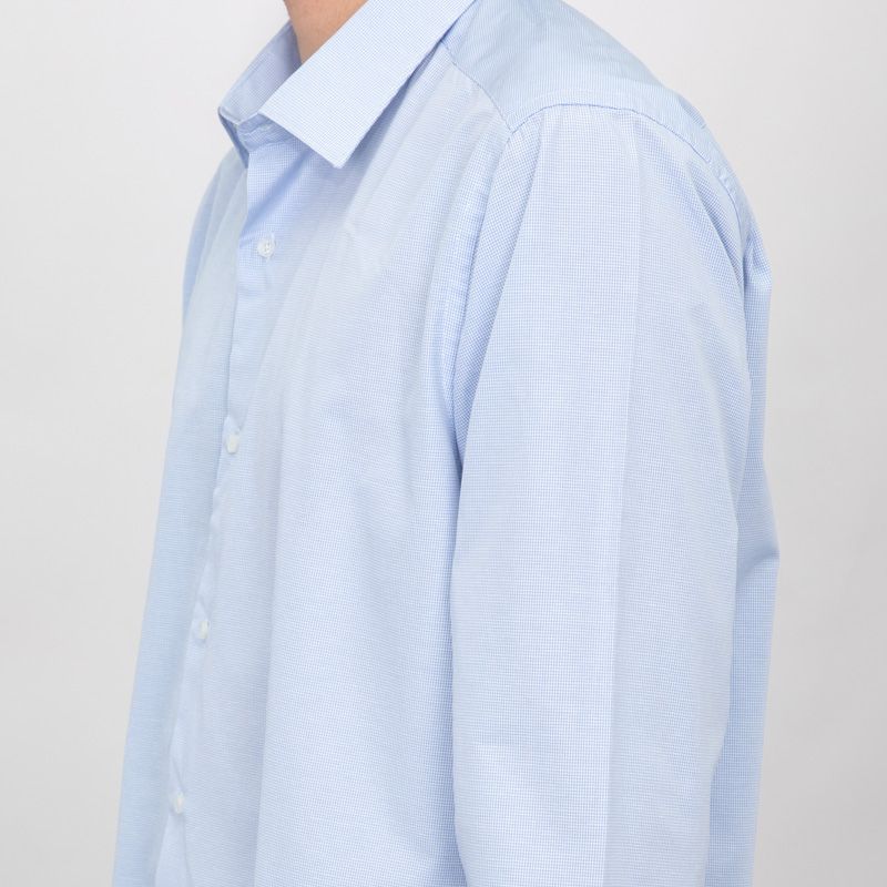 Chemise bleu ciel texturée coton Homme BILL TORNADE