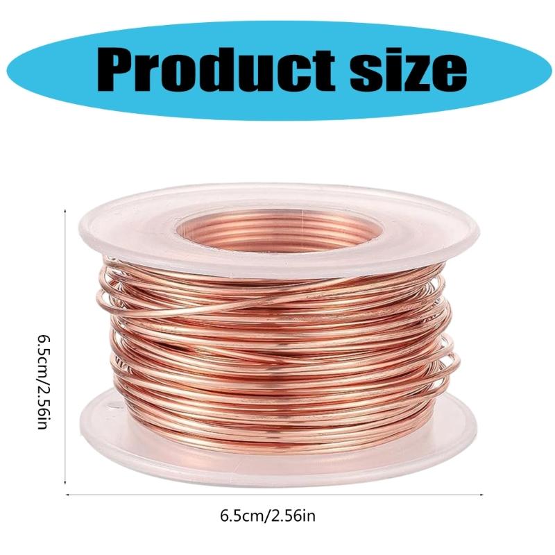 20m Reiner Kupferdraht für Gartenarbeit und Pflanzenstützung Blanker Kupferdraht für Luftpflanzenhalter und Gemüseanbau