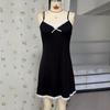 Cross-border Lace Trim Sleeveless Backless Short Slip Nightgown for Women