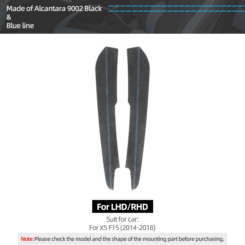 For BMW X5 F15 Made of Alcantara Car Interior Center Console Gear Shifter Side Trim Strip Performance Sticker Tuning Accessories