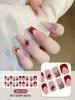 20 Pcs Halloween Christmas UV Semi Cured Gel Nail Stickers Self Adhesive Long Lasting Popular Nail Art Wraps