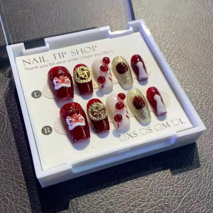 

Носите накладные ногти ручной работы, модные, повседневные, простые, изысканные, классического стиля. L