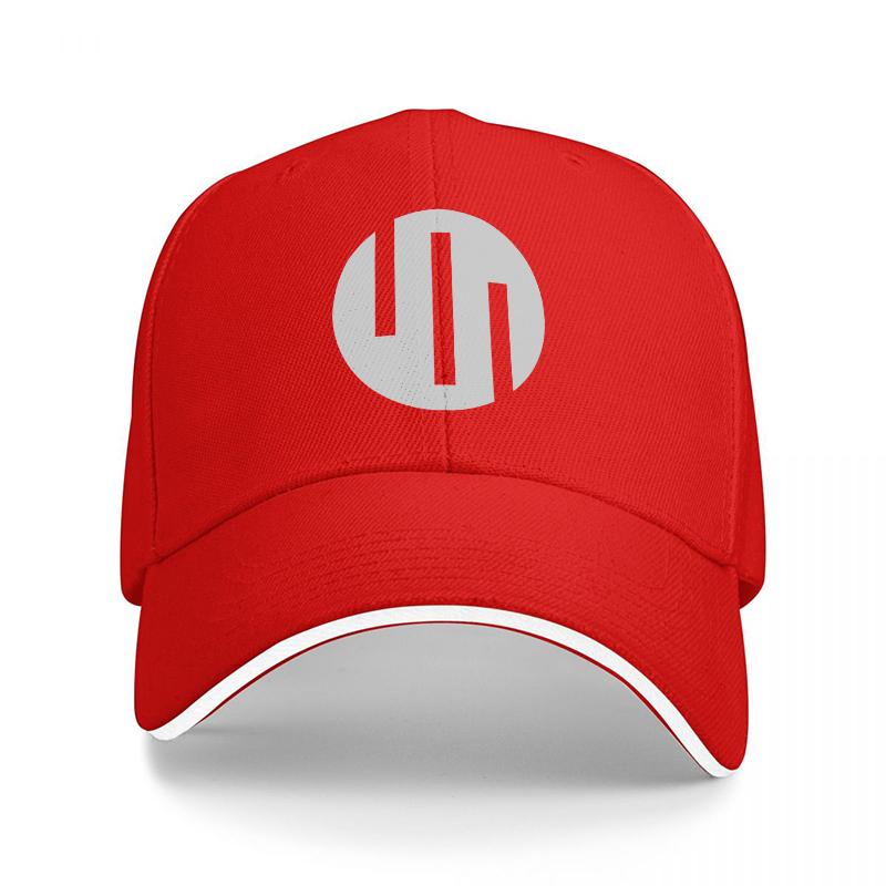 

UN Logo Black Baseball Cap with White Trim and Minimalist Design for Urban Streetwear Style and Everyday Wear Adjustable