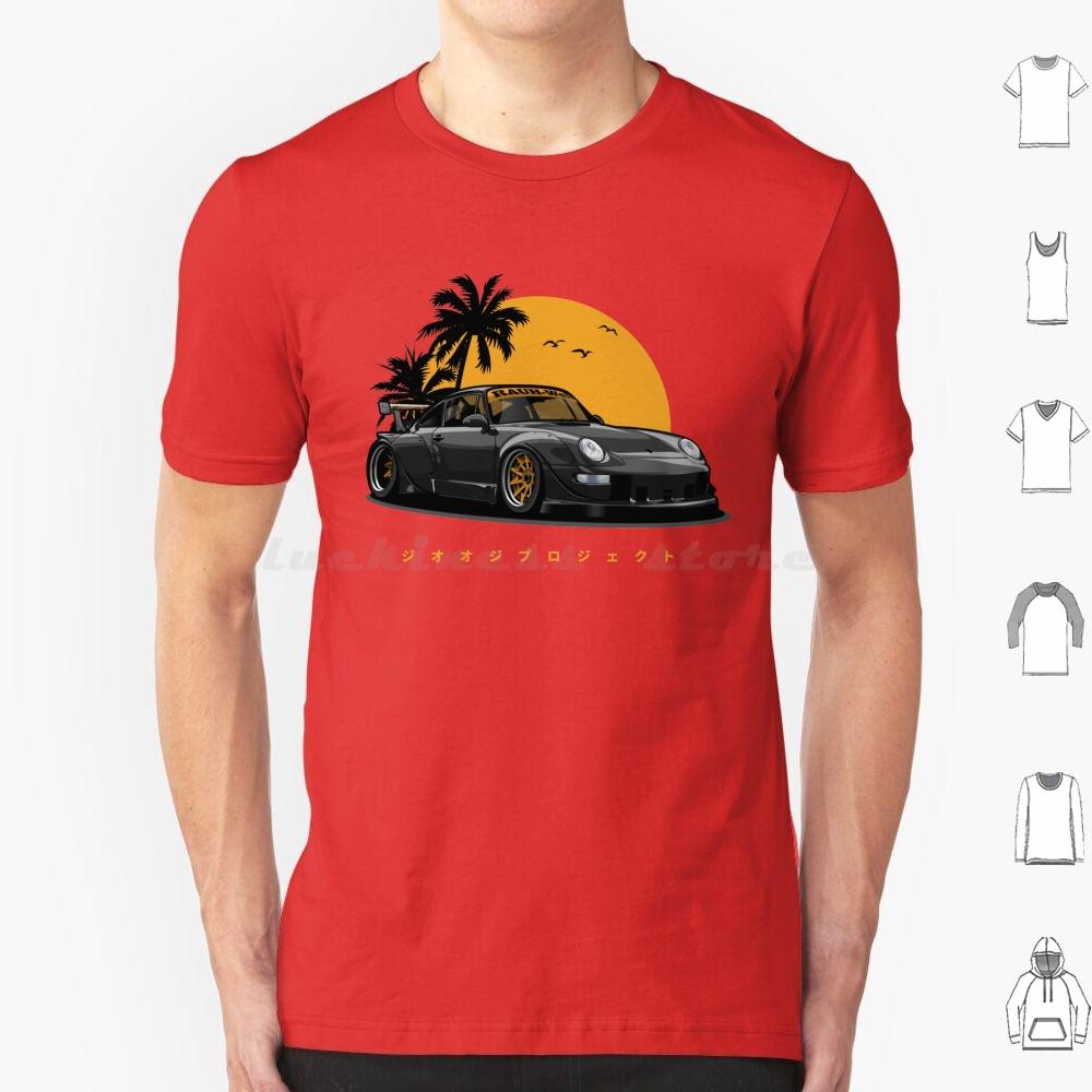 Rwb 993 Special Color Edition BlackGold Exclusive T Shirt 6xl Cotton Cool Tee Automotive Car Vehicle Sports Fast Speed