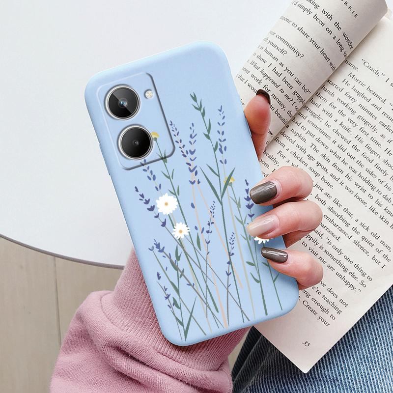 

For Realme 10 4G Phone Case Cute Fashion Heart Flowers Soft Silicone Bumper Cover For Realme10 2022 Fundas Shell Cartoon Gifts Realme 10 4G