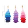 Colorful Tassels Keychains Bohemian Tassels Bag Decorations Charm Car Keyrings Holder for Womens Handbags Pendant Charm