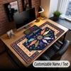 Fish Ocean Theme Custom Mouse Pad Personalized With Name Text Customized Desk Mat For Office Home Decor