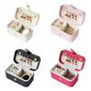 Solid Color Jewelry Storage Box Mini Earrings Holder Creative Jewelry Display Case  Travel