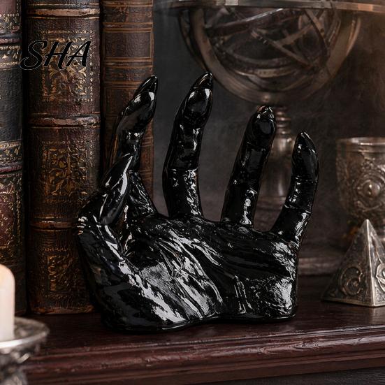 Black Matte Halloween Claws Decoration, Wall Mounted Creepy Hands, Spooky Claw Ornament, Gothic Photo Props Prop for Haunted House Party, Dark