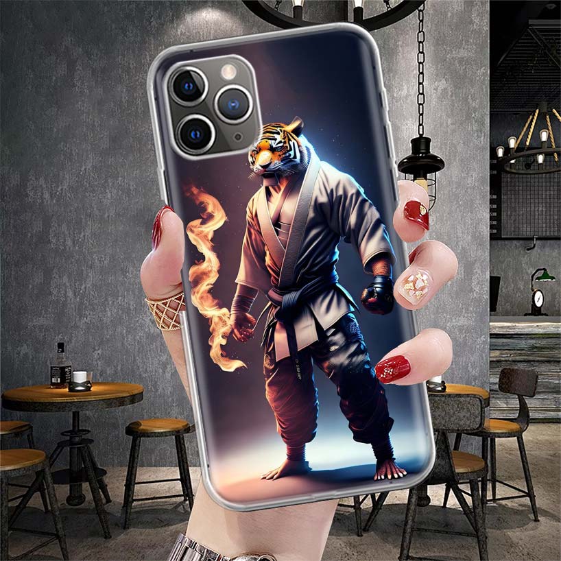 Judo jiu jitsu BJJ Brazilian Soft Phone Case For IPhone 18 11 17 Air 16E 16 Pro Max 15 + 14 Plus 13 Mini 12 Apple 7 SE 8 Fundas Coq