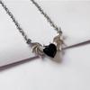 Demon Wings Necklace - Cross Design