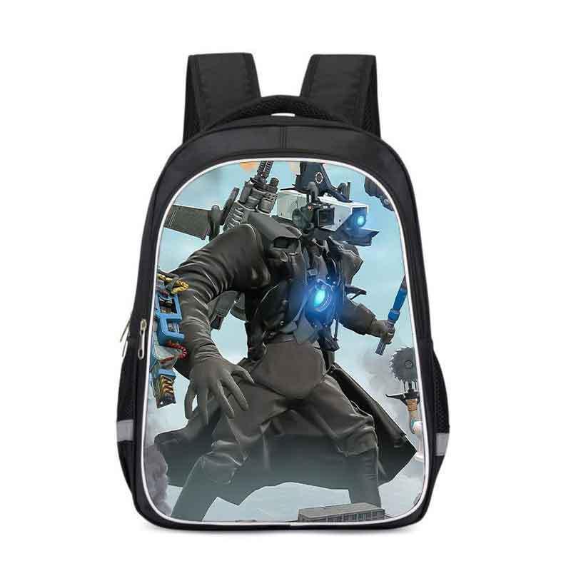 Kids School Backpack Boys Girls - Lightweight Ergonomic Design With Reflective Safety Stripes Oxford Fabric Cartoon Print