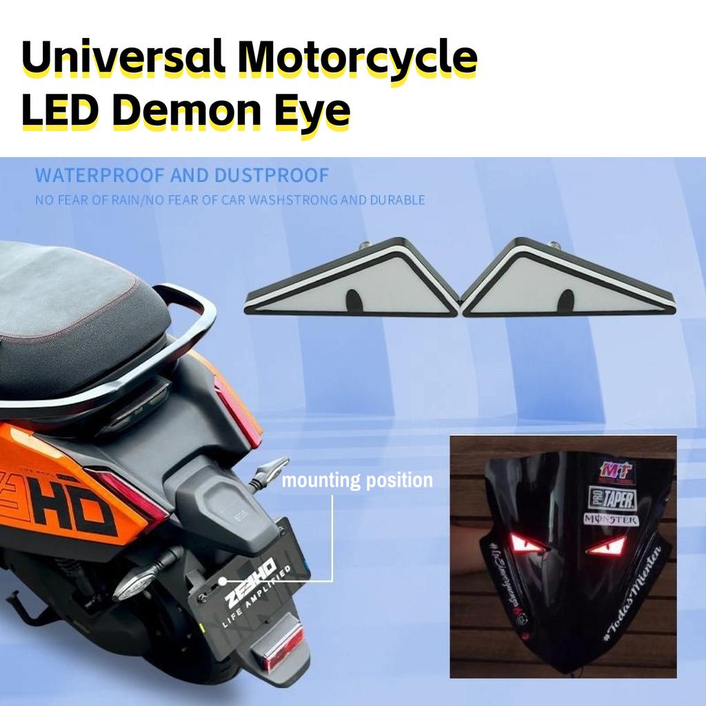 2pcs Universal Motorcycle MINI LED Demon Eye Light Devil Eye Mini  Decoration Mascars LED Light Eyes LED Lights for Motorcycle