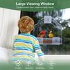 A20F-Window Bird Feeders For Outside, Clear Bird Window Feeder With 3 Strong Adhesive Sheets, Transparent Acrylic Bird House