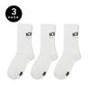 KODAK Apparel Bag Small Logo Crew Socks 3PC WHITE